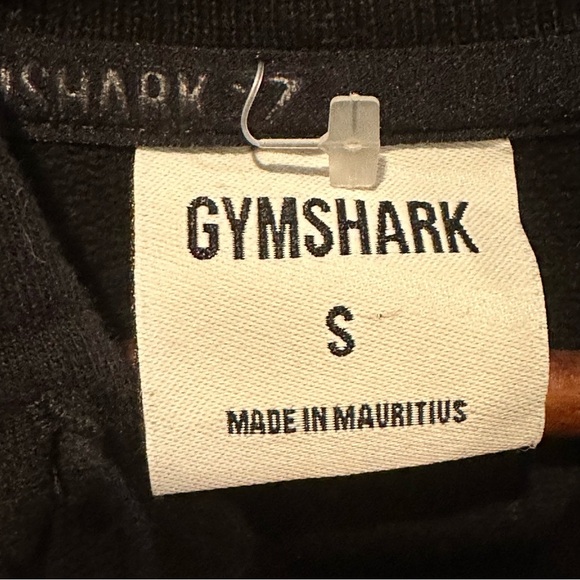 (Sold) Gymshark Cropped Pullover Hoodie-Black-Spellout Graphic-Small - Picture 10 of 13